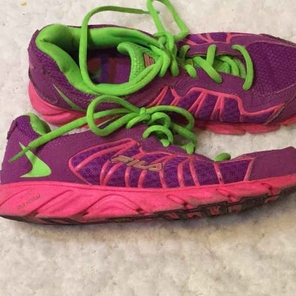 lace up fabric dls foam sneakers size 5 - Picture 2 of 4